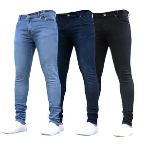 Men’s slim stretch jeans in three colors—stretch denim, slim fit, elastic waistband, tapered shoulders; casual pants for everyday wear across all seasons, street style, fashionable and comfortable men’s trousers suitable for various occasions. fathersdayg