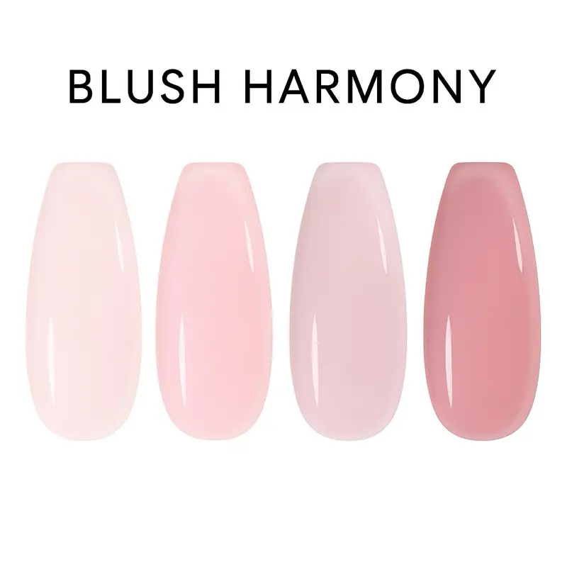 INB Soft Blush Gel Collection – 4 Neutral Pink Shades for Elegant Nails