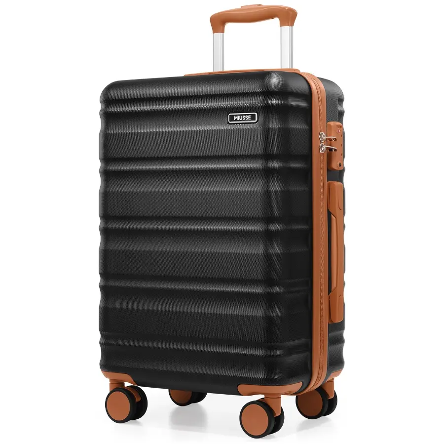 20-Inch Hardside Carry-On Luggage, Lightweight Polycarbonate Rolling Suitcase with Spinner Wheels and TSA Lock for Travelers