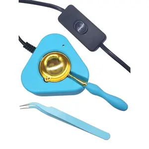 Electric Wax Seal Warmer Wax Seal Kit with Spoon and Tweezers, Great Tool for Melting Sealing Beads
