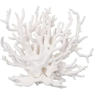 Creative Realistic White Resin Coral Reef Aquarium Ornaments for Fish Tank Landscape Decor Accessories