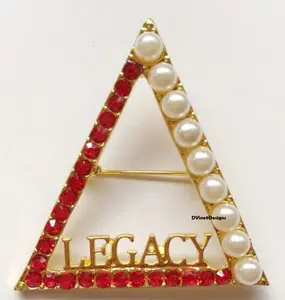 Delta Sigma Theta Legacy Pyramid Lapel Brooch Pin
