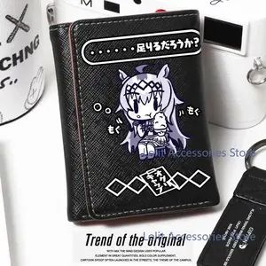 Anime Umamusume: Pretty Derby Oguri Cap Cosplay Student Coin Purse Transit Card Pack Portable Wallet Their Wallets Birthday Gift