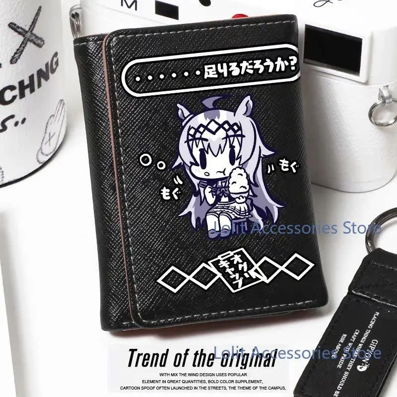 Anime Umamusume: Pretty Derby Oguri Cap Cosplay Student Coin Purse Transit Card Pack Portable Wallet Their Wallets Birthday Gift