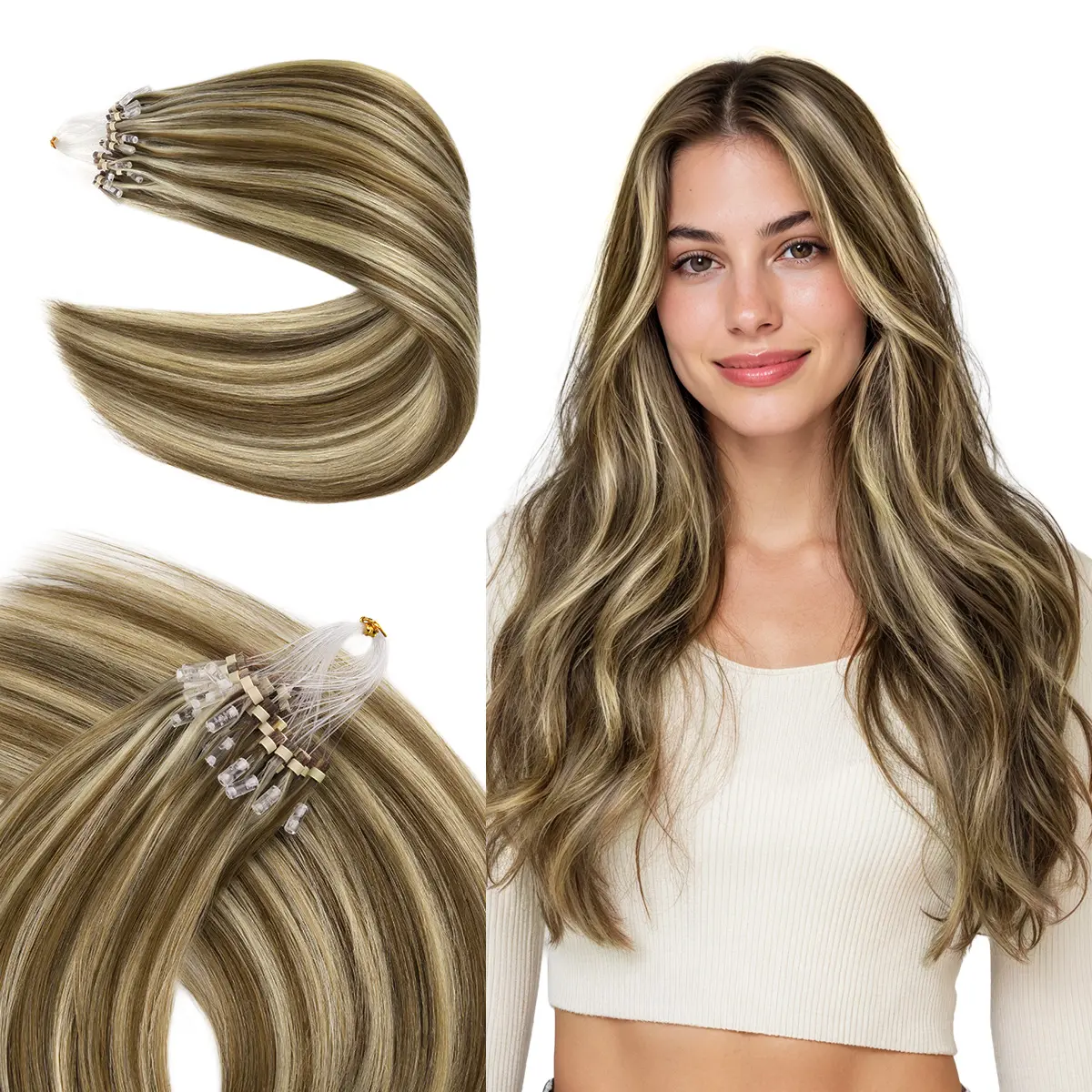 8/60-Light Brown Highlighted Medium Blonde