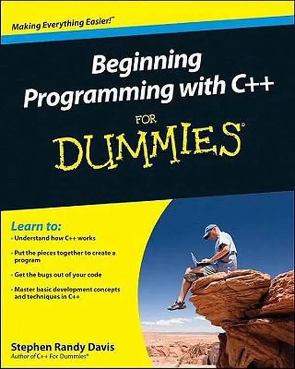 Used Book - Beginning Programming with C++ for Dummies Tutorial by Stephen R. Davis (Paperback, 2010 Edition, 430 Pages, 1.59 lbs, English Text)