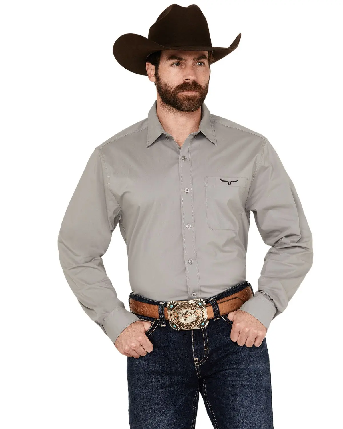 Kimes Ranch Men's Men'S Team Solid Long Sleeve Button-Down Performance - S24m17s17cc0c2