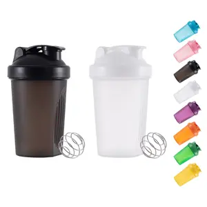 Shaker Bottle, Fitness Sports Water Bottle, Protein Powder Milkshake Mixer Cup, Large Capacity Portable Plastic Cup, Outdoor Use