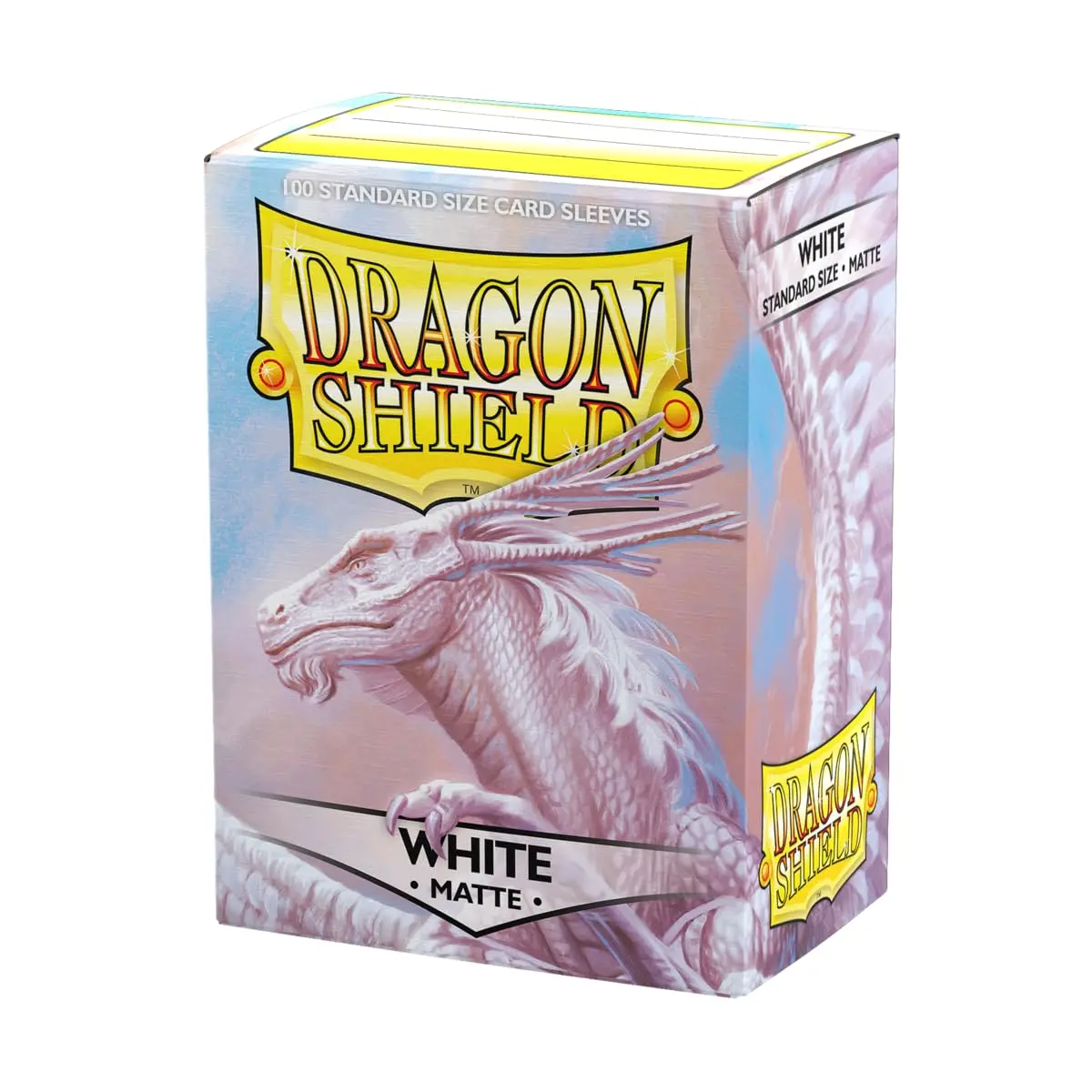 Dragon Shield | Standard Size Matte Card Sleeves | 100 CT - Smooth & Tough TCG Sleeves - Compatible with Pokemon, Flesh & Blood, One Piece & Magic the Gathering | White