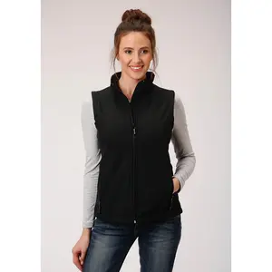 Women's Roper Black Soft Shell Vest
