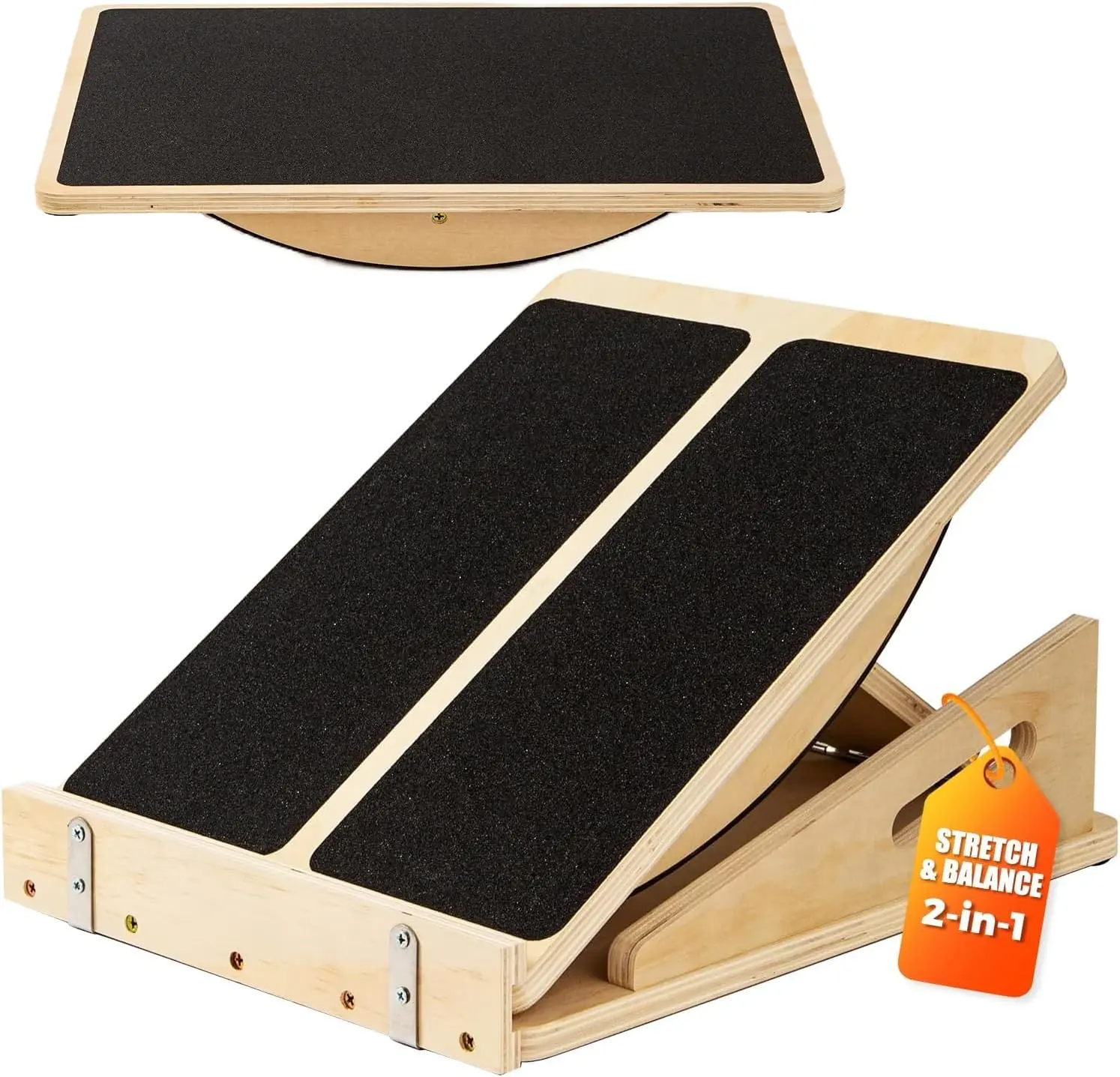 Wooden Slant Board & Squat Wedge, Adjustable Incline Stretcher for Calf Stretching and Yoga - Versatile Fitness & Stretching Tool, Yoga Fitness Equipment, Home Yoga Equipment