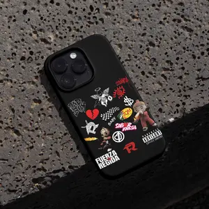 Vintage Fuerza Regida All Top Song Album #178 Glossy Tough Case Polucarbonate - Ultra Durable iPhone Cover, Men Gift