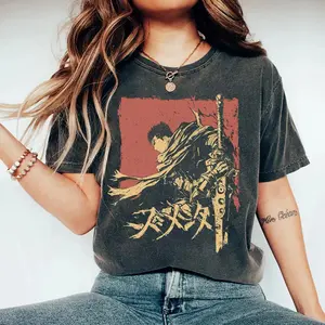 Berserk T-Shirt, Anime Shirt, Guts Manga Tee, Vintage Style, Gift For Him, Guts Manga Tee, Everyday Basic, Never Outdated, Easy