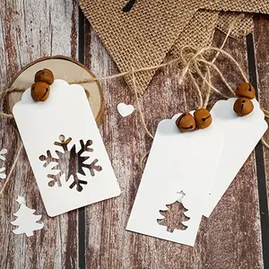 10pcs, Handmade Bells, Bulk Christmas Bells for Decoration, Rust-Colored