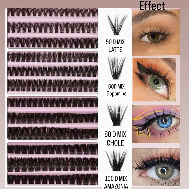 Synthetic Eyelash Extensions - Latte, Dopamine, Choke, Amazonia, Hybrid, Lolite, Antarctic Styles - Beauty & Personal Care Makeup Cosmetic, Eyelashes   No adhesives!!!