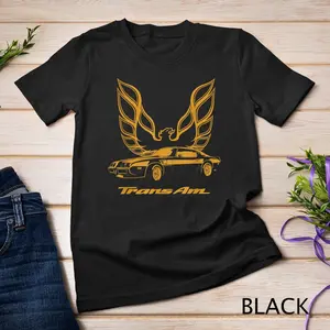 Firebird Trans Am muscle car classic american car vintage Unisex T-shirt Cotton Fabric
