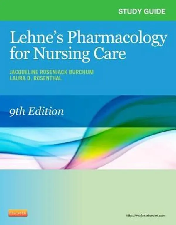 USED Book - Study Guide for Lehne's Pharmacology for Nursing Care by Jacqueline Rosenjack Burchum DNSc  FNP-BC  CNE (Paperback) - english