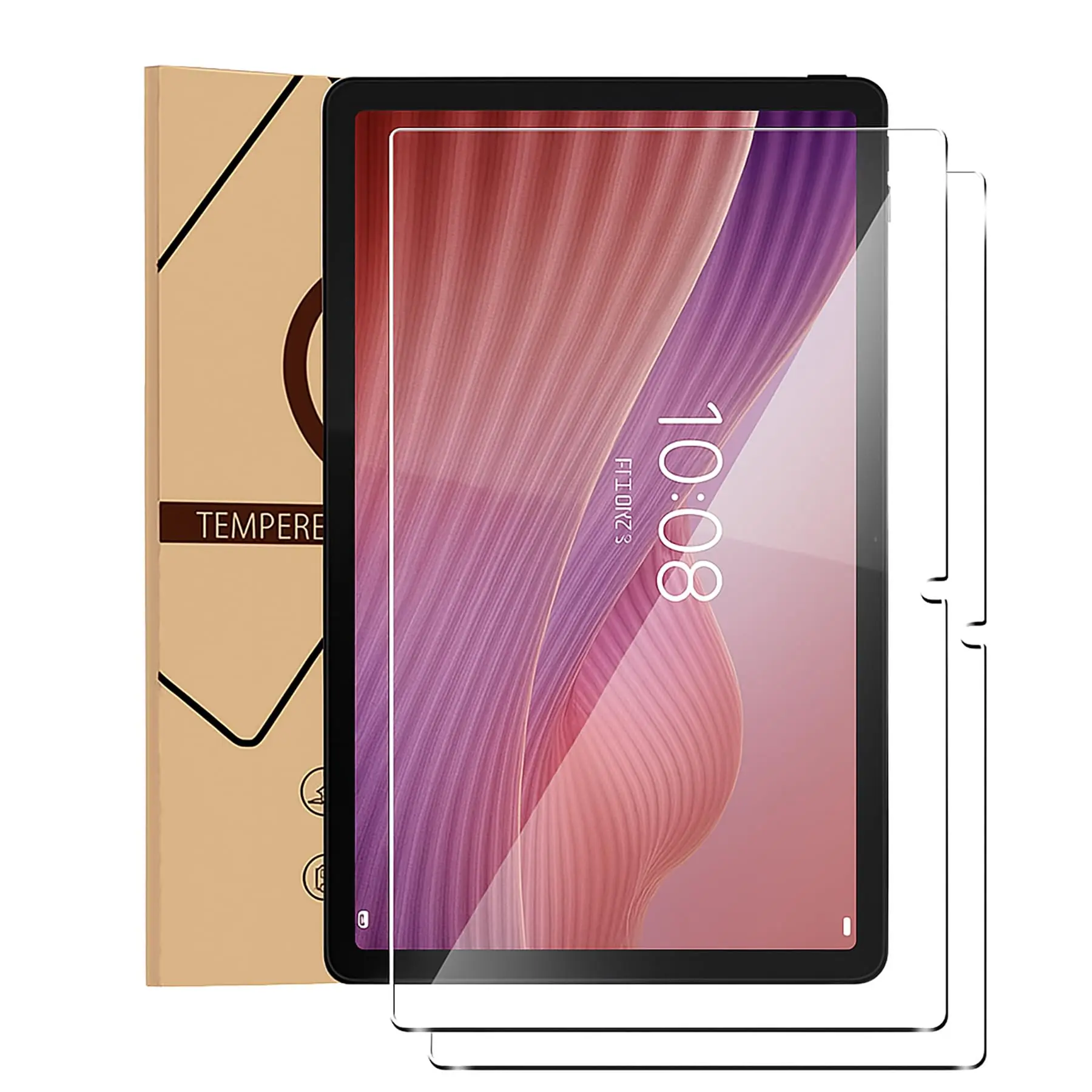 Doemoil for Lenovo Tab Tablet 10.1'' 2025 Screen Protector,9H Hardness, Anti-Scratch, Tempered Glass flim, Case Friendly, (2pack)