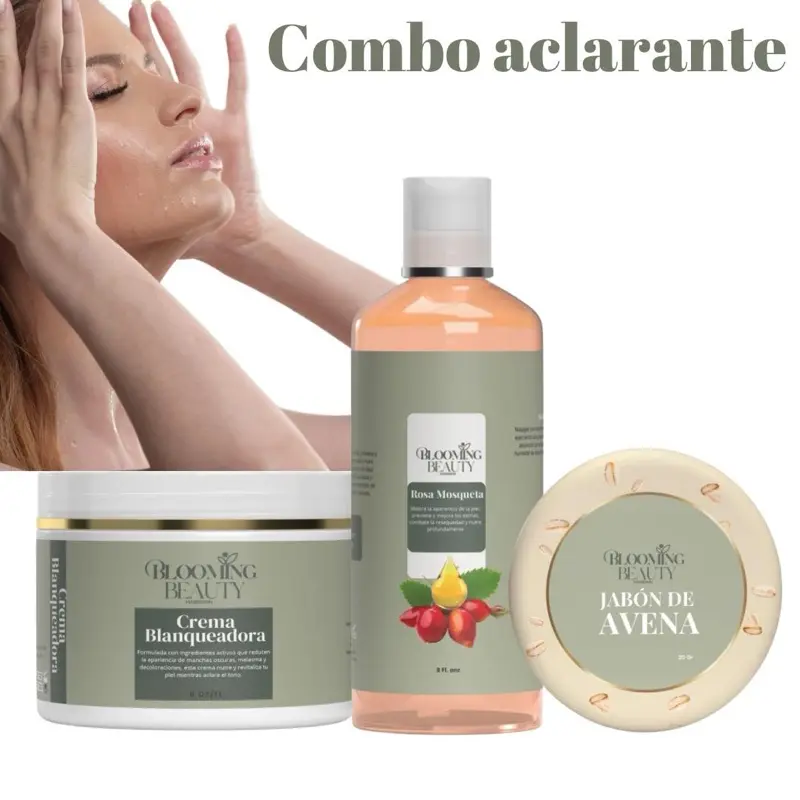Crea Blanquadora Combo aclarante - Skincare with Baking Soda & Avena Avena for Skin Repair and Hydration