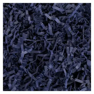 MagicWater Navy Blue Crinkle Cut Paper for Gift Baskets - Perfect Shredded Filler for Baskets, Gift Boxes, Bridesmaid Gifts, Christmas Stuffers & More - Ideal for All Occasions