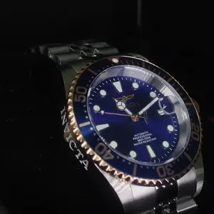 Invicta Men's Watch - Blue Dial, Stainless Steel Band, Water Resistant, Automatic Movement, Professional Dive Style