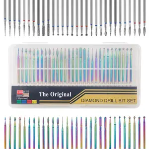 Professional Diamond Drill Bit Set, 30pcs/set Nail Drill Bit Set, Manicure & Pedicure Tools for Home & Salon Use, Nail Art Tools