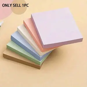 Square Sticky Note, 100 Sheets Morandi Color Sticky Note, Colorful Student Stationery Message Note, Office Supplies, Office Can Be Pasted Hand-tear Sticky Note