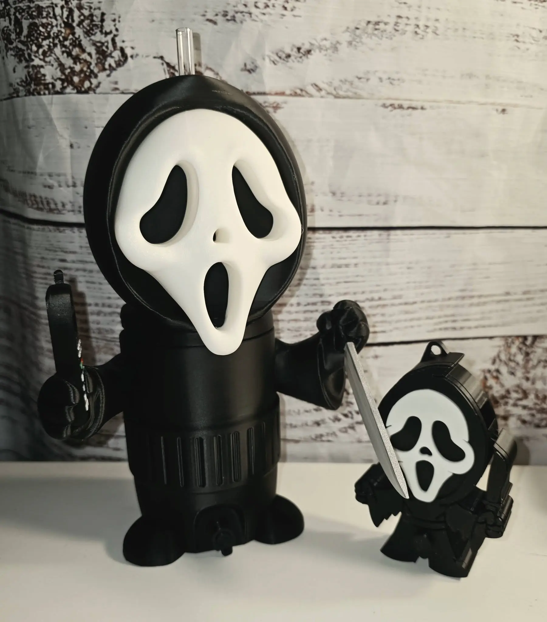 Ghost Theme Spooky Holiday Kitchen Utensil Can Holder and Opener