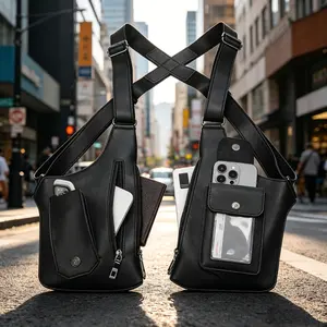 2026 New Tactical Double-Shoulder Armpit Bag for Men, Multi-Pocket Anti-Theft Wear-Resistant Breathable Adjustable Strap Storage Pouch, Party Gift for Teenage Boys for Daily Commuting, Camping
