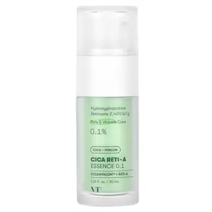VT Cosmetics Cica Reti-A Essence 0.1, 1.01 fl oz (30 ml)