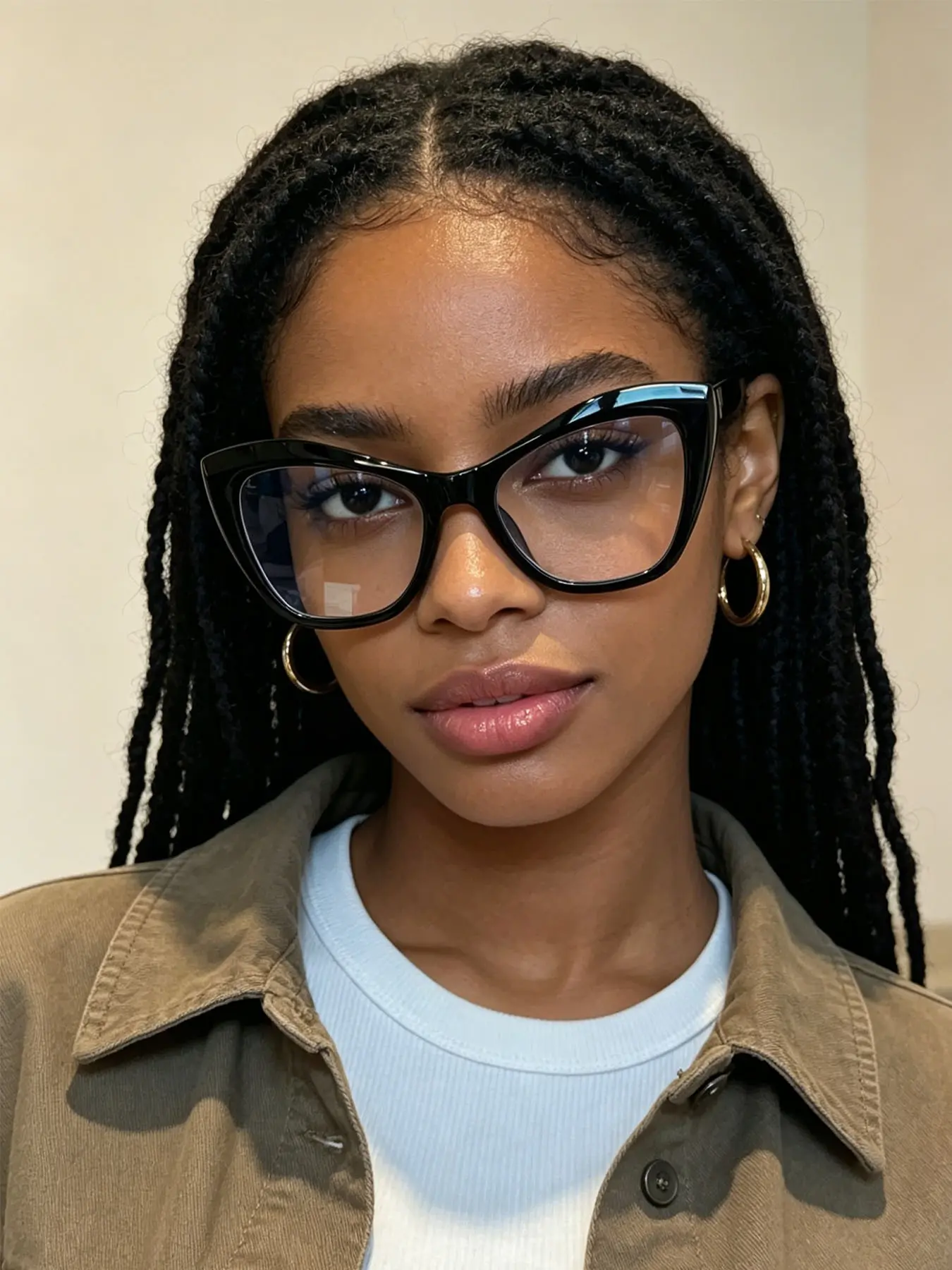 New Fashion Retro Butterfly Cat Eye Frame Glasses, Anti-Blue Light, Unisex, Casual Style, High Aesthetic, Must-Have Trendy Accessory, Fashion Frame Eyeglasses