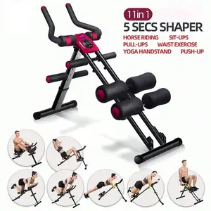 11 IN 1 Ab Workout Machine Core Abdominal Exercise Equipment For Home Gym r Fitness Equipment Adjustable Abs Waist Trainer, Ab Machine For Stomach Workout, Ab Trainer For Home Exercise