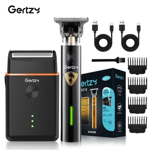Rechargeable Hair Clipper & Shaver Set, Multifunctional Hair Trimmer Kit, Professional Hair Trimmer for Head, Face, Beard, Body Hair Trimming Tool, Cordless Hair Trimmer, Beard Trimmers