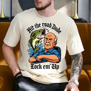 Lock Em Up ver 2 T-Shirt Viral Funny Graphic Tee Shirt, Fashion Cotton, Full Sizes, For Men, For Women