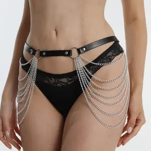 Festival Chain Fringe Waist Belt Unisex One Size Adjustable Approx XS L Chain Belt