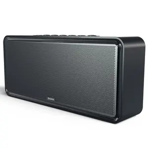 DOSS SoundBox XL Bluetooth Speaker with Subwoofer 32W Loud Sound Booming Bass Dual DSP Technologies 10H TWS 2.1 Sound Channel Audio Smartphone Black Charging Included Crystal OutdoorFun