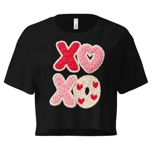 XOXO Crop Top T-Shirt - Valentine's Day