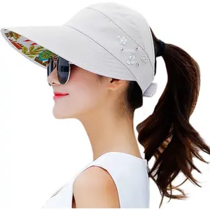 Sun Hats for Women Wide Brim Sun Hat UV Protection Caps Floppy Beach Packable Visor