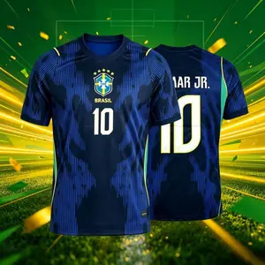 2026 Brazi National Home And Away 10# Neymar 7# 11# Short And Long Sleeve Soccer Jersey Fans Version Breathable