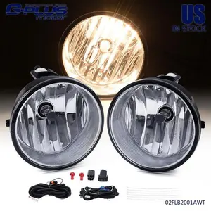 Pair Clear Lens Chrome Housing Fog Light Lamps Fit For Toyota Tacoma 2005-2011
