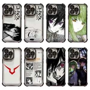 Anime Code Geass C.C Lelouch Cool Couple Phone Cases For iPhone 17 16 15 14 13 12 11 Promax Pro Air Plus Transparent Shockproof Cover Black Casing Protection Best Gifts For Valentine Christmas Birthday Halloween