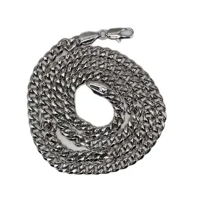 24" 5mm Cuban Link Chain Durable and Stylish Jewelry Ideal Gift for Men or Women High-Quality Stainless Steel