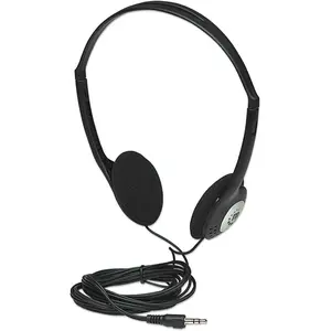On-Ear Wired Stereo Headphone - Long 6ft , Single 3.5mm Plug, Lightweight, Adjustable Headband-for Walkman, CD Player, Computer -177481