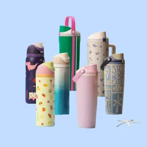 Owala - Birthday Beach Bash Insulated Stainless Steel Water Bottle  with Straw & Flip Lid | Vacuum Insulated Travel Cup