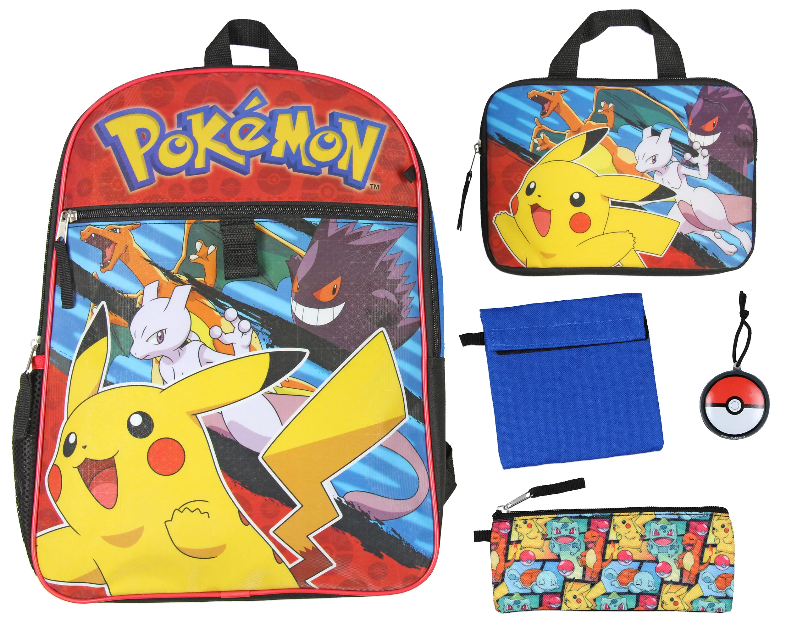 Pokemon 16" Backpack 5PC Combo Set Pokemon 16" Backpack 5PC Combo Set