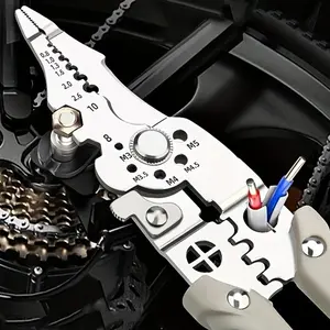 Electrician Wire Stripping Pliers, Adjustable Automatic Cutting Tool, Precision Cutting and Serrated Edges, Multifunctional Wire Stripping and Cutting Machine
