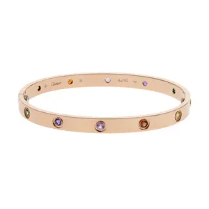 Pre-owned Cartier Love Bangle Bracelet Size 19