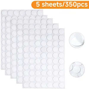 Double Sided Adhesive Dots, 0.8" Clear Removable Sticky Adhesive Strong Adhesion Mounting Putty, Waterproof No Trace Dots Adhesive Putty for Poster Picture Festival Decoration Museum (20mm)