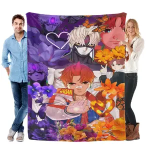 DAN DA DAN Cartoon Animation Theme Blanket Rin of Enryaku Temple Blanket Super Soft Flannel Blanket, an Ideal Gift For Children and Enthusiasts on Special Occasions. Perfect For Use at Home, Office, Outdoors and Parties.