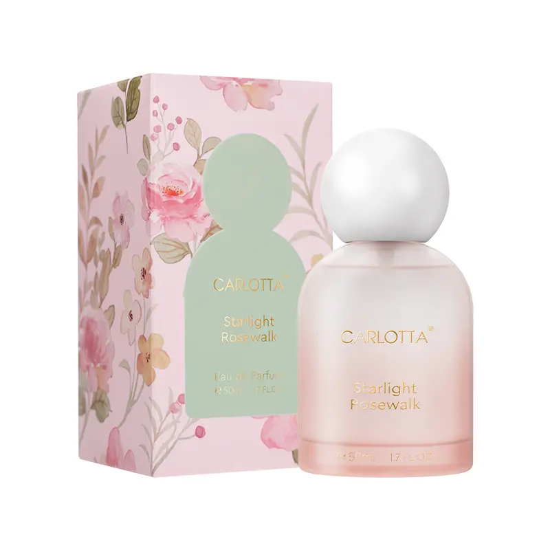 【Buy 1 Get 1 Free】CARLOTTA Luxury Women's Perfume Starlight Rosewalk Eau de Parfum Long Lasting Floral Fruity Fragrance with Bergamot, Rose, Jasmine & Vanilla, Daily Scented fruit perfume, Gift for Women, 1.7 Fl Oz (50ml) Luxury Women Perfume Gift Set